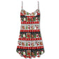 Santa And Snowman Joy – Women's Summer Sleeveless V-Neck Camisole Dress