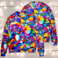 Colorful Rainbow Cat Art Style – Sweater - Ugly Christmas Sweater