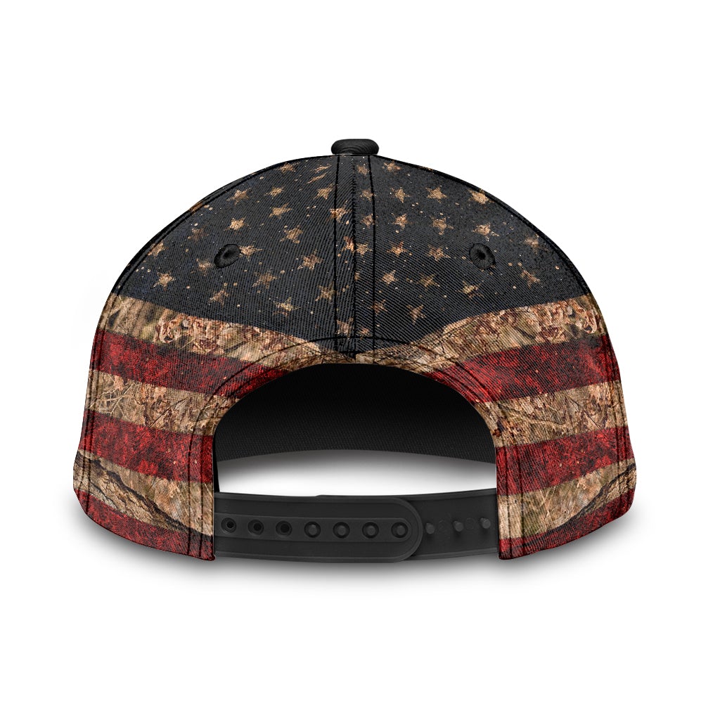 Hunting Deer American Flag – Classic Cap