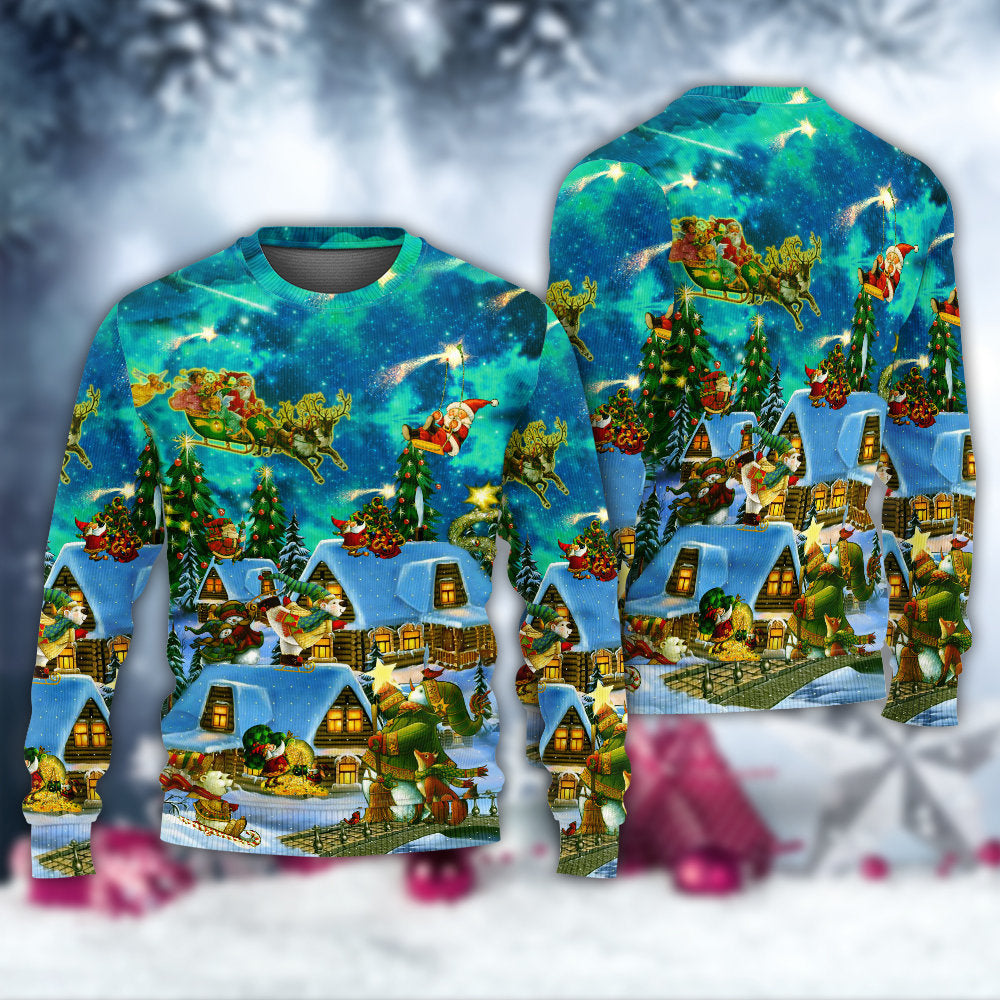 Christmas Magical Night Holiday Art – Sweater - Ugly Christmas Sweater