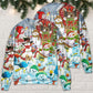 Snowman Happy Farm Holiday Christmas – Sweater - Ugly Christmas Sweater