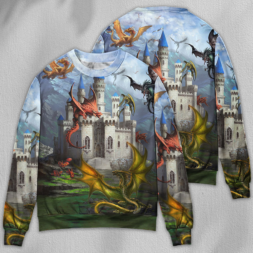 Beautiful Dragon Love Life Art – Sweater - Ugly Christmas Sweater