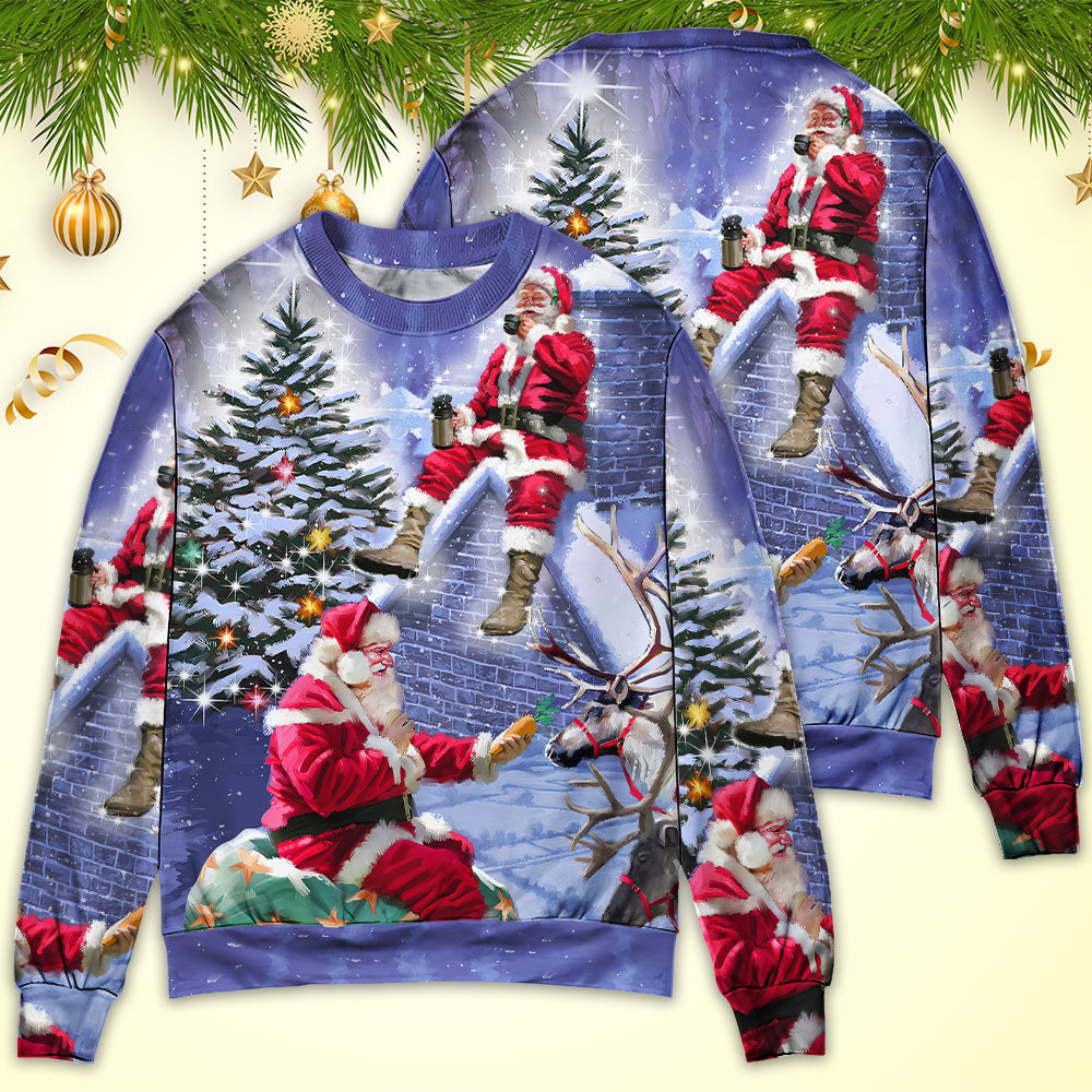 Christmas Santa Story Night Xmas Is Coming – Sweater - Ugly Christmas Sweater