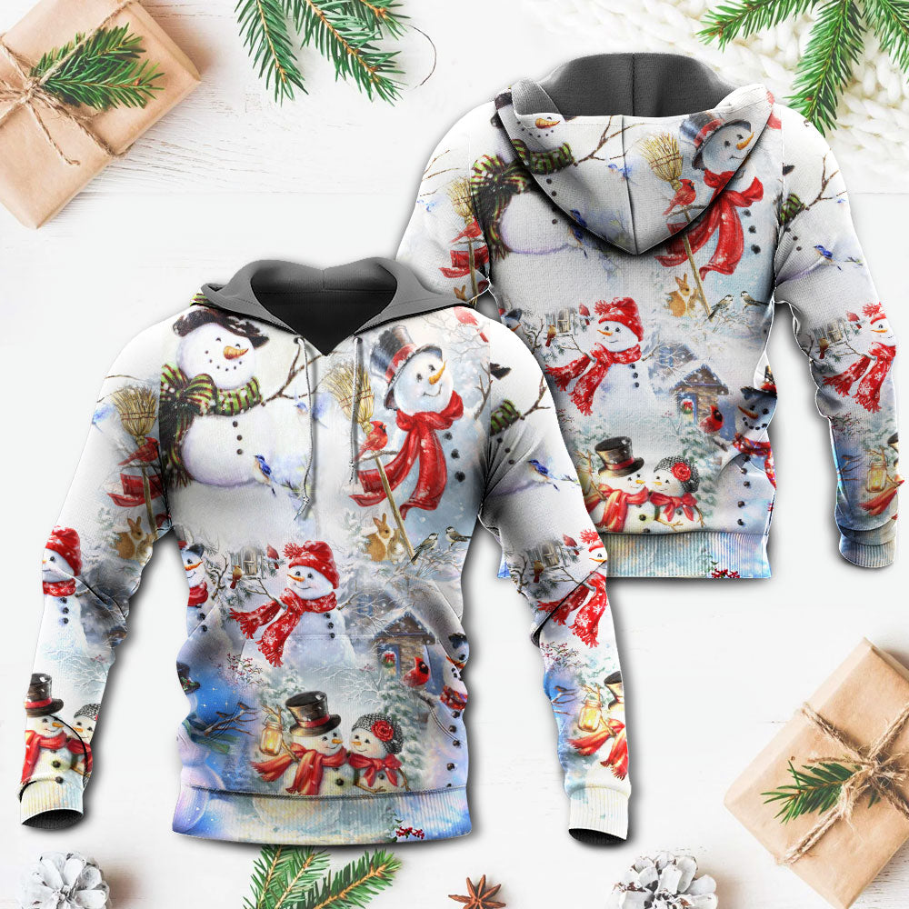 Snowman Merry Christmas Classic - 3D Hoodie