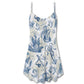 Ocean Life Vintage Sailboat Map – Women's Summer Sleeveless V-Neck Camisole Dress