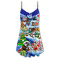 Christmas Cats Santa Love Gifts – Women's Summer Sleeveless V-Neck Camisole Dress