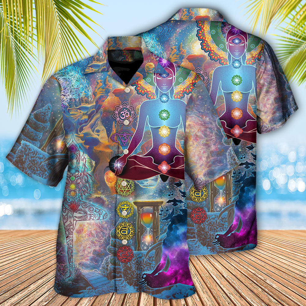 Galaxy Yoga Peaceful Soul Art - Hawaiian Shirt