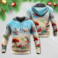 Santa Beach Christmas Fun - 3D Hoodie