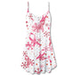 Christmas Pink Ribbon Support – Women's Summer Sleeveless V-Neck Camisole Dress