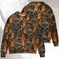Skull Dark Fire Abstract Art – Sweater - Ugly Christmas Sweater