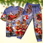 Christmas Santa Claus Funny Art Style - Pajamas Short Sleeve - Owls Matrix LTD