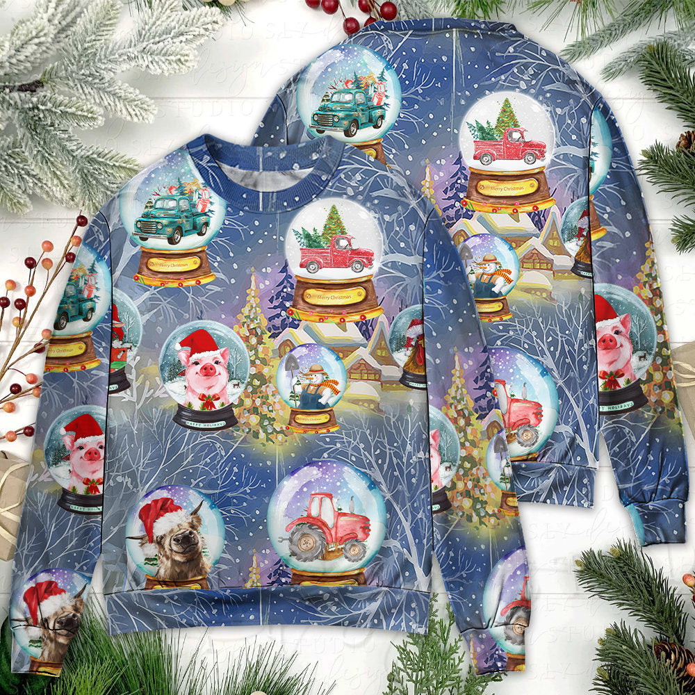 Christmas Farmer Funny Holiday Style – Sweater - Ugly Christmas Sweater