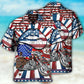 Patriotic Motorcycle America Bold - Hawaiian Shirt