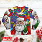 Christmas Hippie Santa Claus - Pajamas Long Sleeve - Owls Matrix LTD