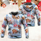 Christmas Santa And Gnome Merry Xmas - Hoodie