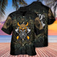 Viking Skull King Dark Fantasy Art – Hawaiian Shirt