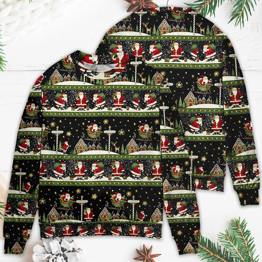 Christmas Santa Claus Big Night – Sweater - Ugly Christmas Sweater