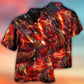 Dinosaur Meteor Rain Cool Fantasy - Hawaiian Shirt