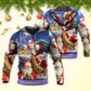 Funny Santa Rooftop Art - 3D Hoodie