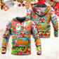 Christmas Hippie Santa Peace Bus - Hoodie