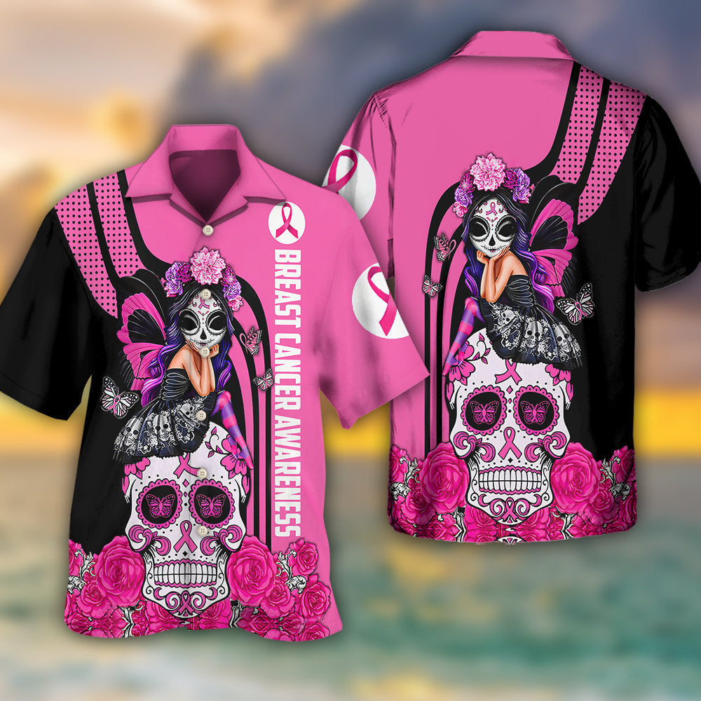 Breast Cancer Awareness Fight Like A Girl - Hawaiian Shirt