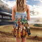 Horse Racing Wild Power – Women's Summer Sleeveless V-Neck Camisole Dress
