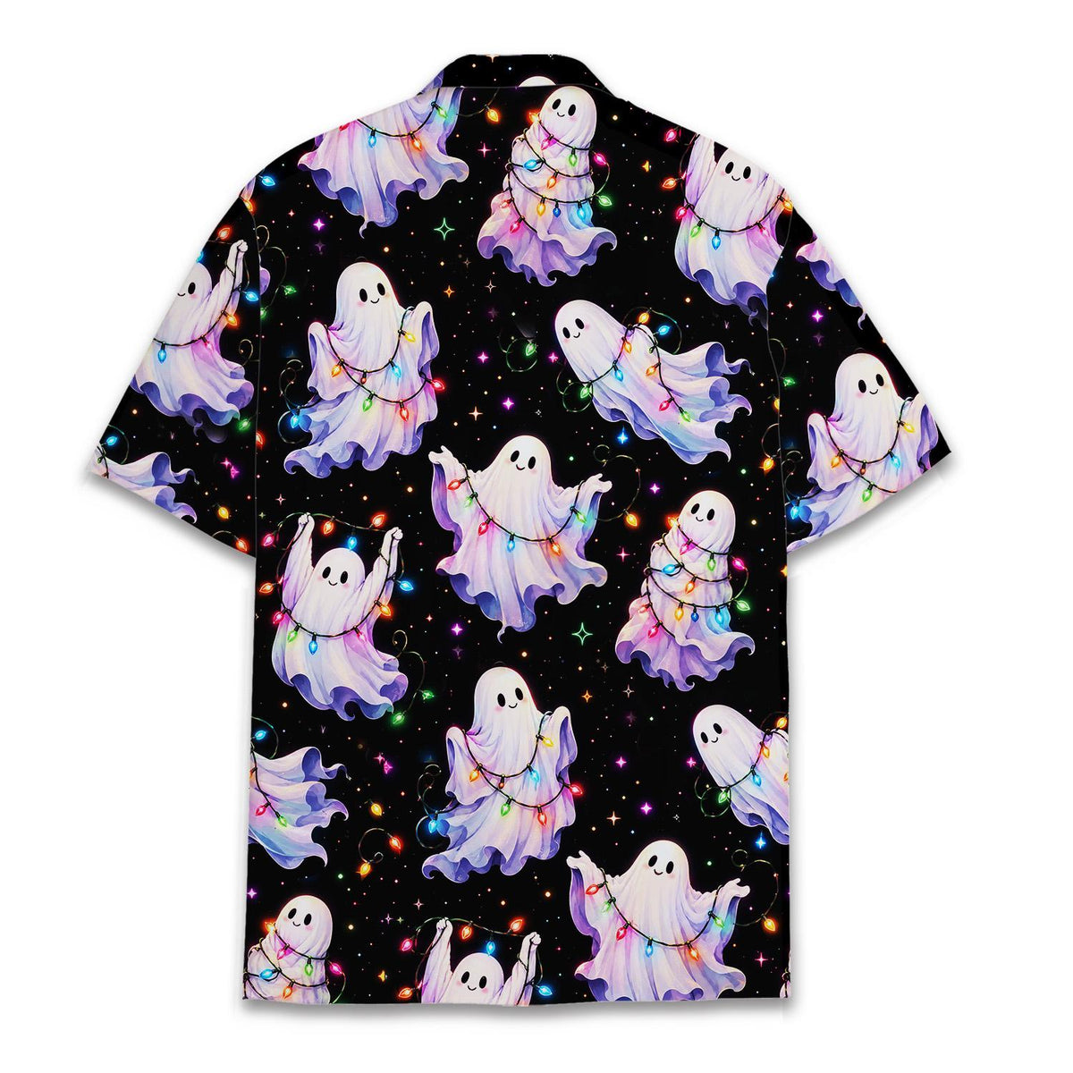 Christmas Ghost Spooky Holiday Lights Creepmas – Hawaiian Shirt