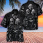 Scary Skull Darkness Fantasy Art - Hawaiian Shirt