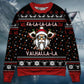 Viking Valhalla White And Red Style – Sweater - Ugly Christmas Sweater