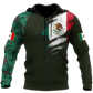 Mexican Coat Of Arms Art - 3D Hoodie