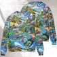 Hippie Colorful Shark Peace Art – Sweater - Ugly Christmas Sweater