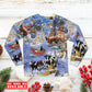 Christmas Snow Love Farm - Pajamas Long Sleeve - Owls Matrix LTD