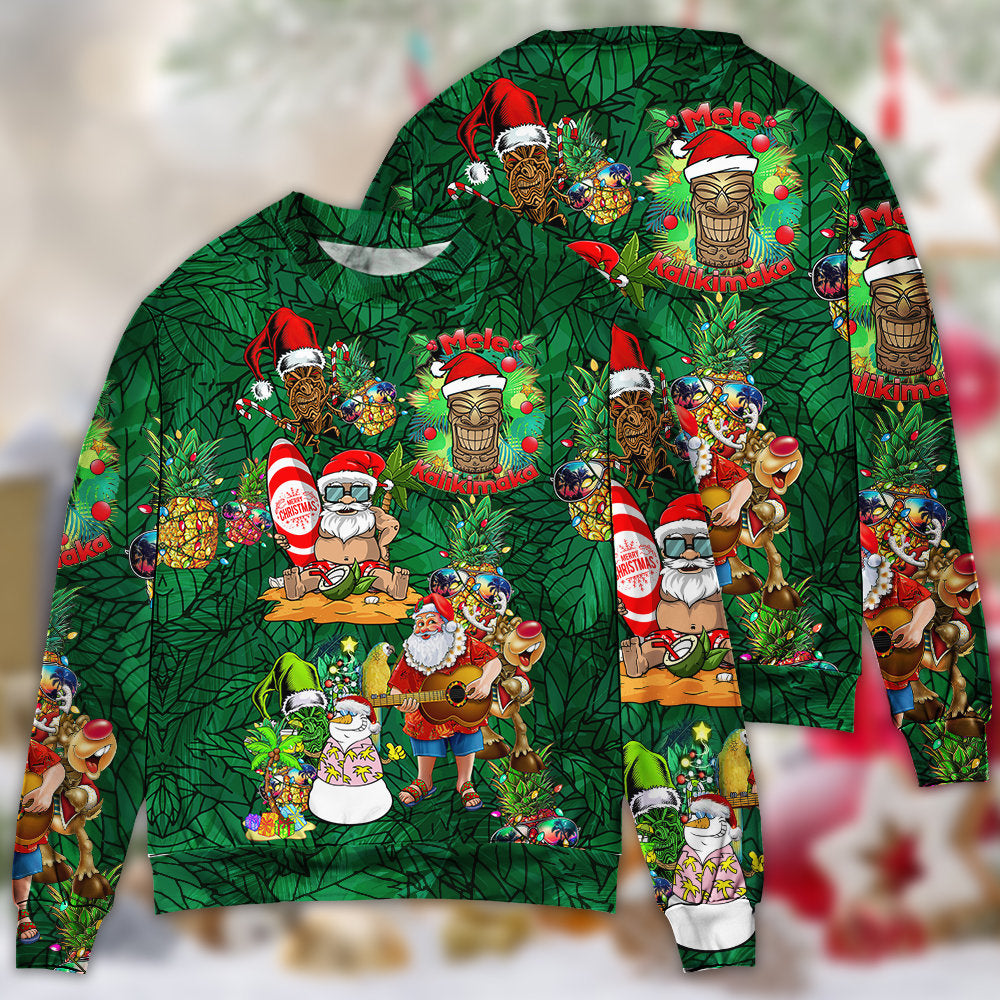 Tiki Love Christmas Funny Style – Sweater - Ugly Christmas Sweater
