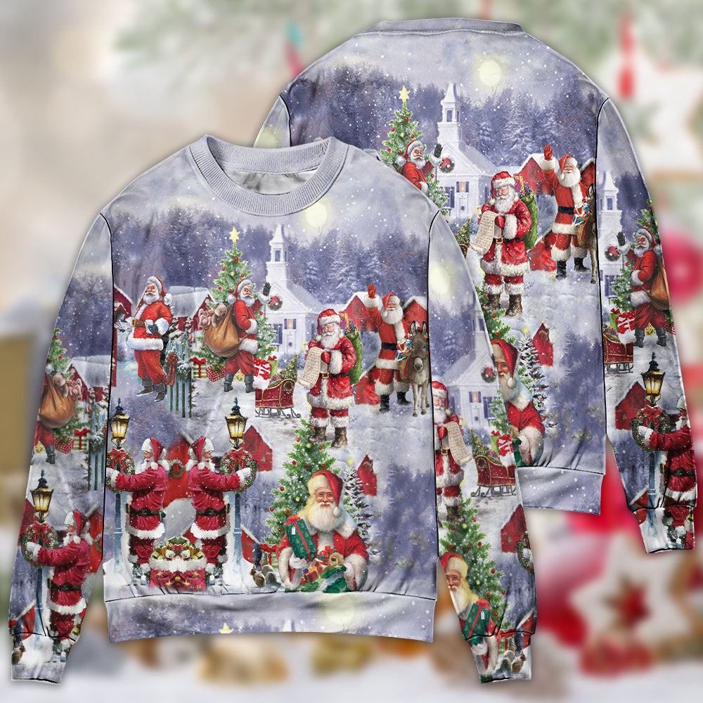 Christmas Merry Xmas Santa Is Coming – Sweater - Ugly Christmas Sweater