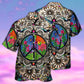 Hippie Peace Galaxy Cosmic Art – Hawaiian Shirt