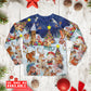 Christmas Happy Animals Merry Xmas - Pajamas Long Sleeve - Owls Matrix LTD