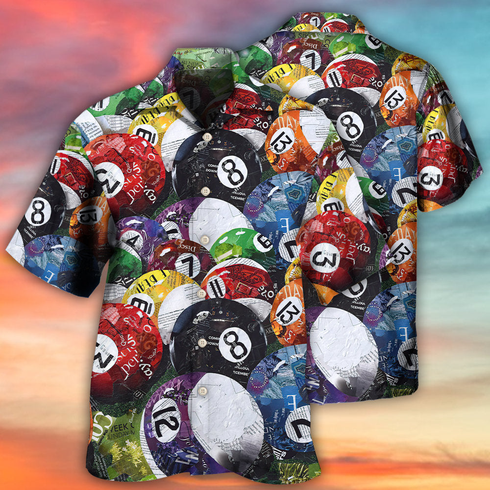 Billiard Pool Balls Game Night - Hawaiian Shirt