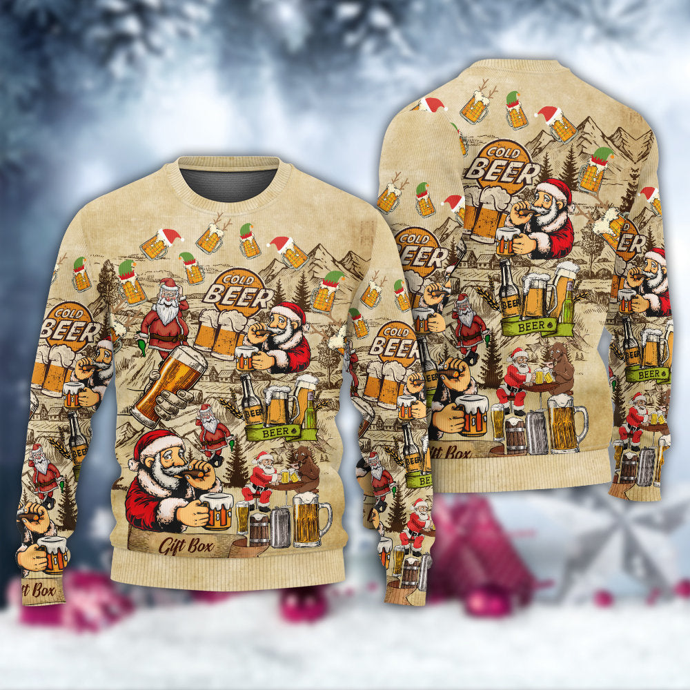Christmas Merry Xmas Beer Lover – Sweater - Ugly Christmas Sweater