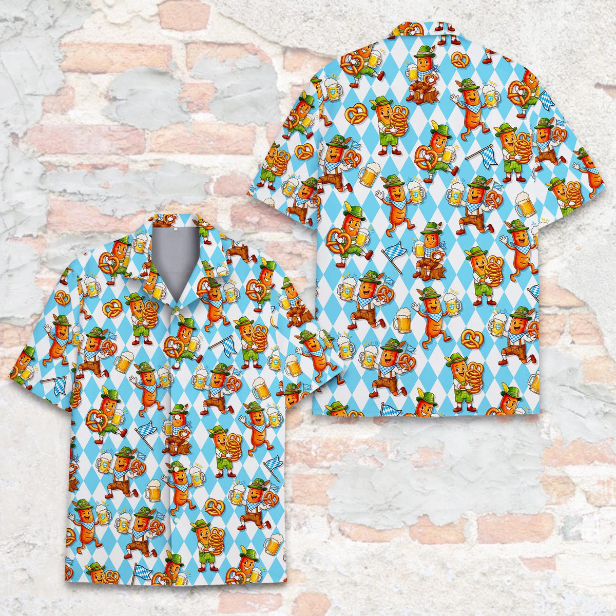 Oktoberfest Sausage Bavarian Pretzel Festival – Hawaiian Shirt