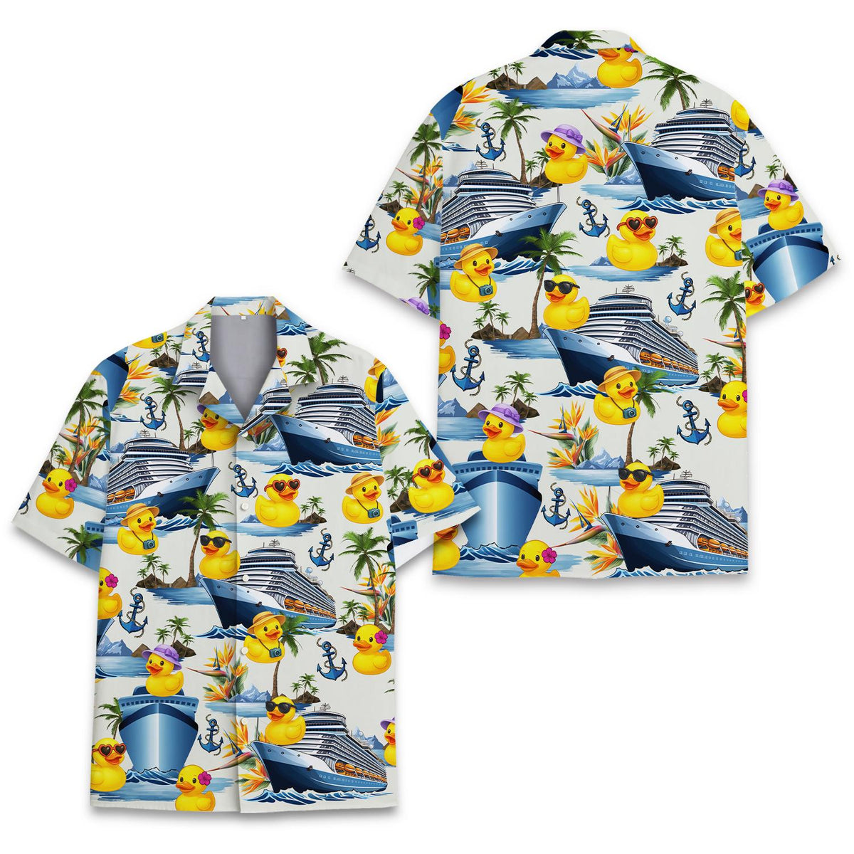 Cruise Ship Rubber Duck Tropical Vacation – Hawaiian Shirt