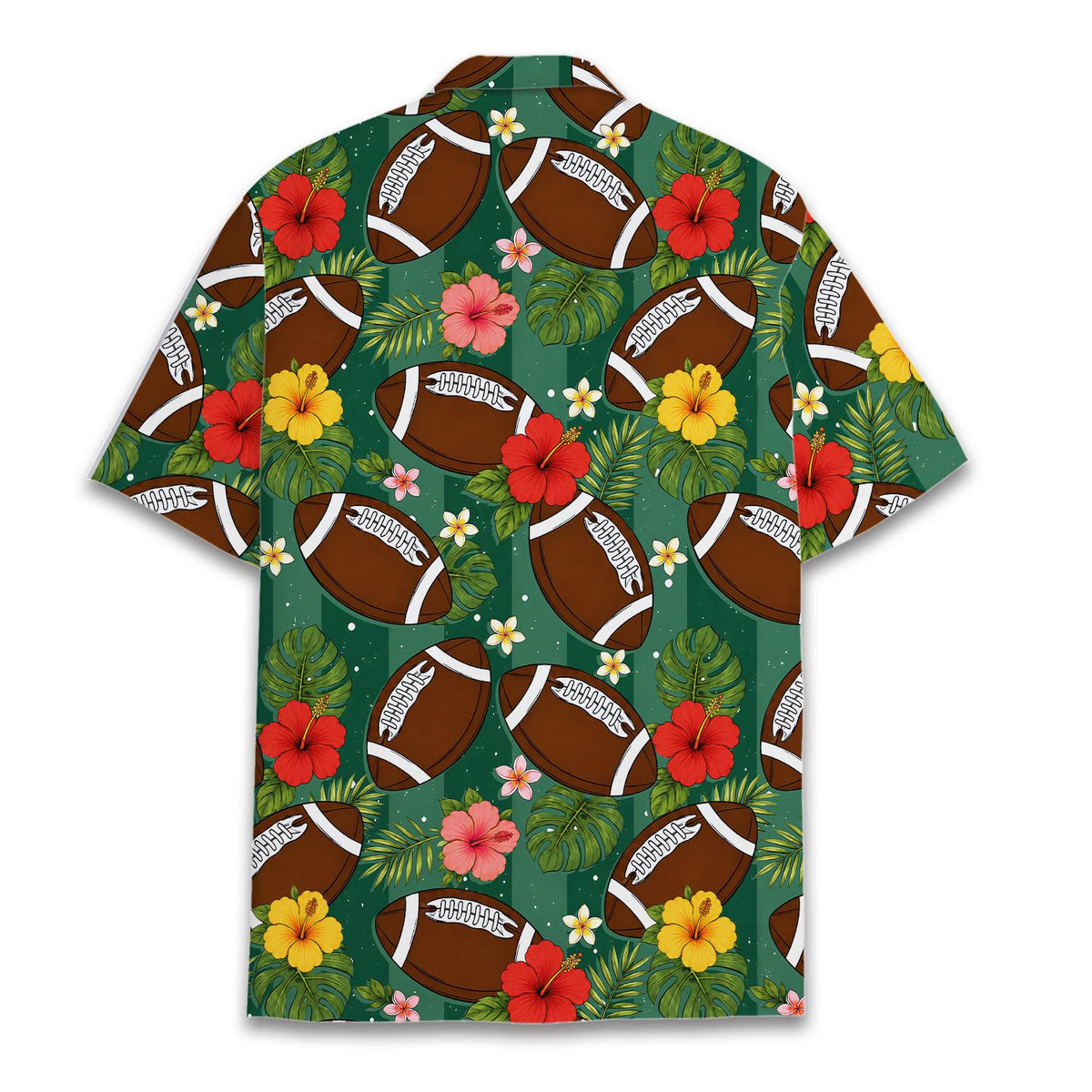 American Football Tropical Hibiscus Game Day – Hawaiian Shirt
