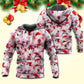 Funny Piggies Christmas Art - 3D Hoodie
