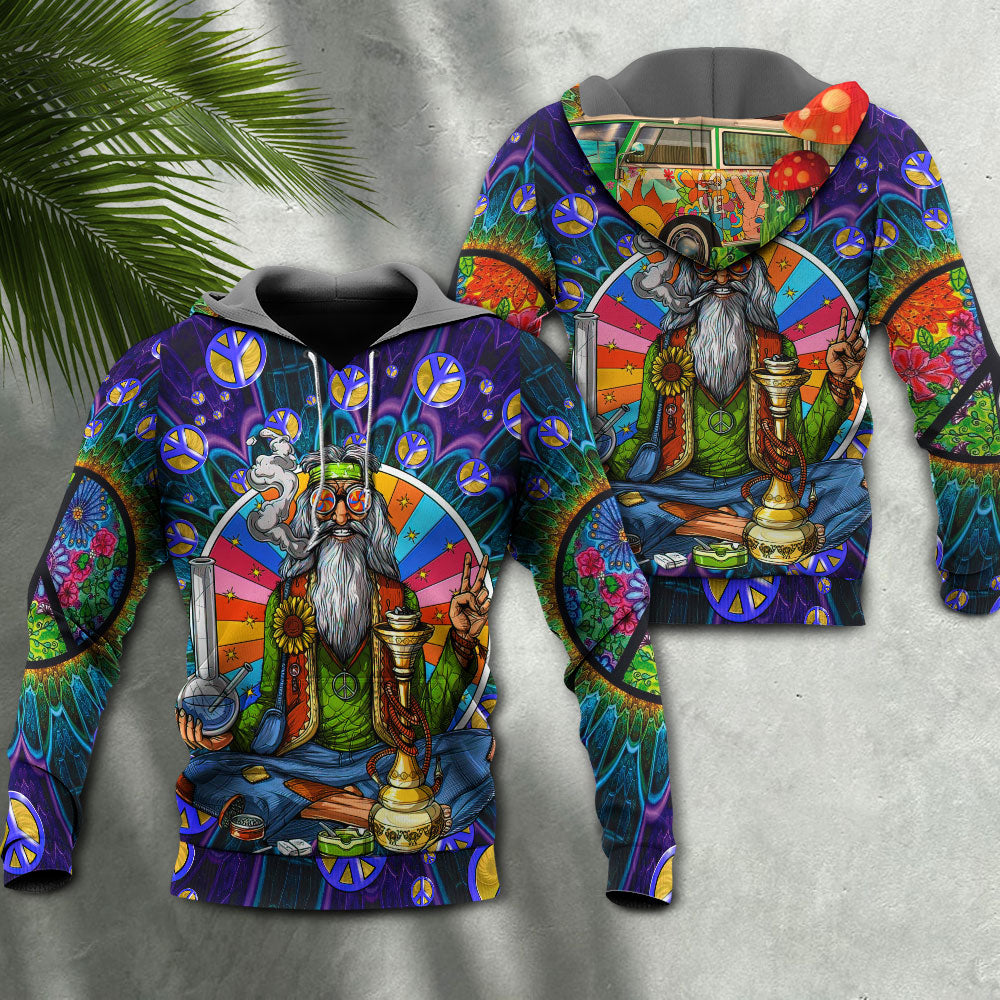 Hippie Peace Sign Vintage - 3D Hoodie