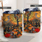 Skull Halloween Skull Darkness - Laundry Basket - Owls Matrix LTD