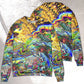 Hippie Turtle Colorful Peace Art – Sweater - Ugly Christmas Sweater