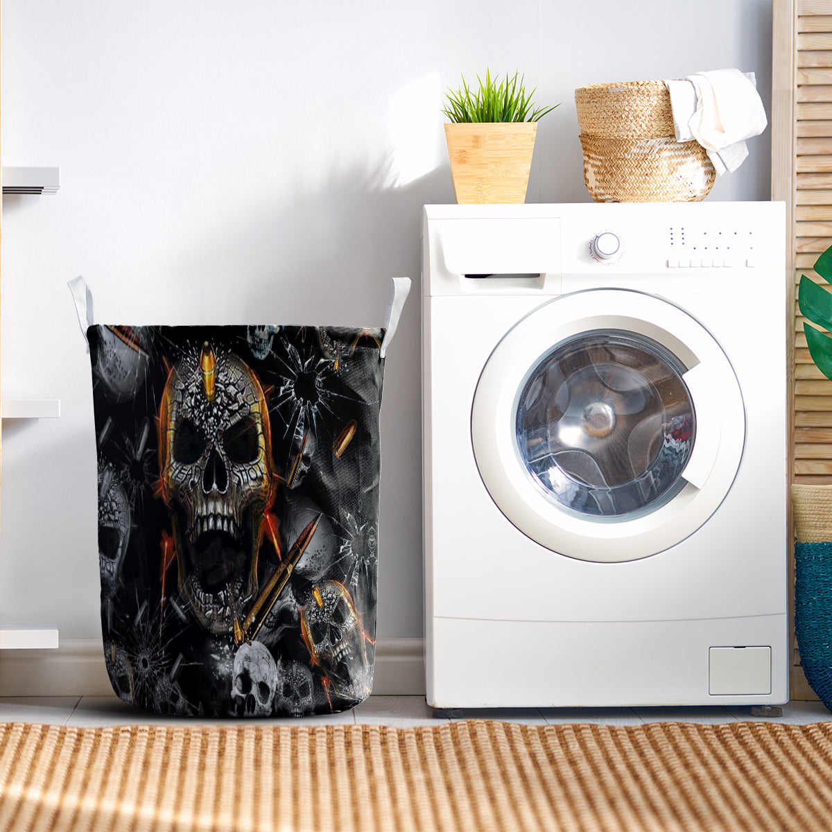 Skull Oh My Skull Cool - Laundry Basket - Owls Matrix LTD