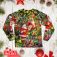 Christmas Xmas Santa Is Coming To You - Pajamas Long Sleeve - Owls Matrix LTD