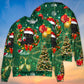 Christmas Black Cat Holiday Tree Glow – Sweater - Ugly Christmas Sweater