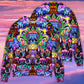 Hippie Mushroom And Skull Art – Sweater - Ugly Christmas Sweater