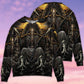 Dark Grim Skull Art Style – Sweater - Ugly Christmas Sweater